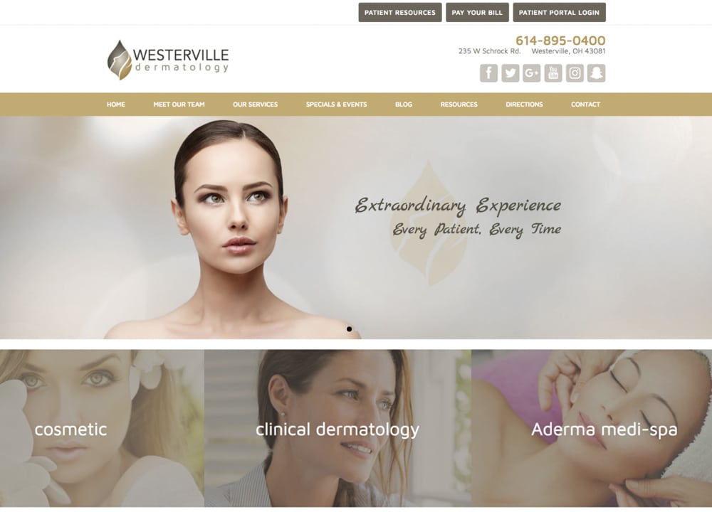 Westerville Dermatology | | Advice Media Medical Spa Website Design Portfolio