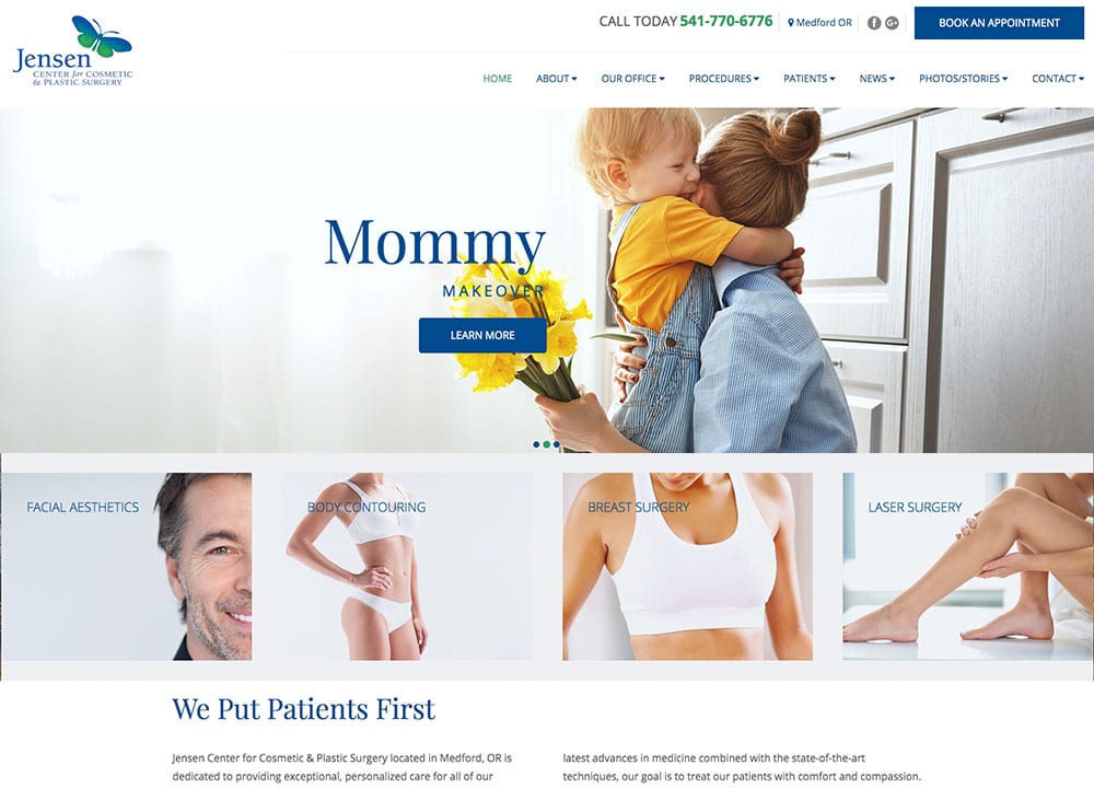 Jensen Plastic Surgery | Advice Media Portfolio