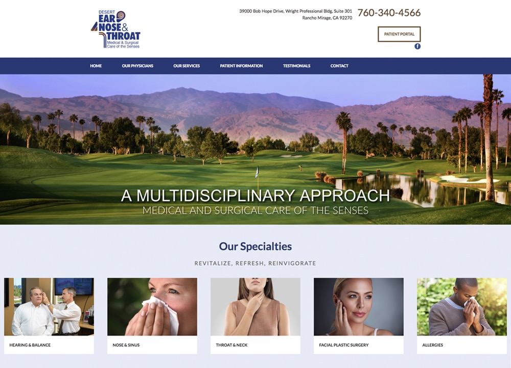 Desert ENT | | Advice Media ENT Website Design Portfolio