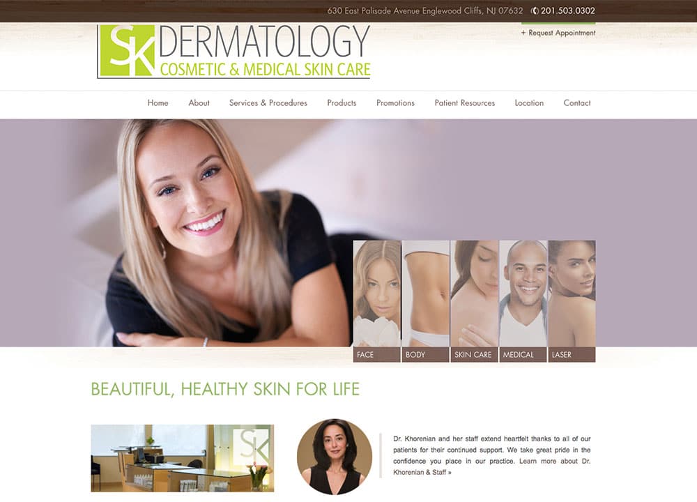 Sylvie Khorenian, MD | | Advice Media Orthopedic Website Design Portfolio