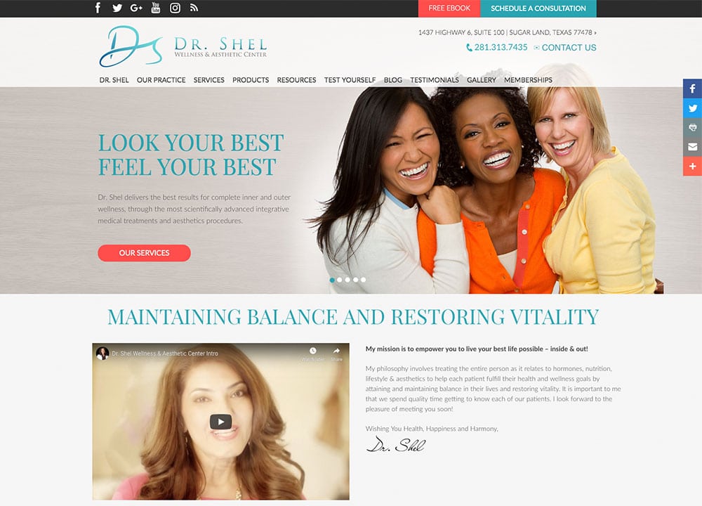 Lalji Shelena C., MD | | Advice Media OBGYN Website Design Portfolio