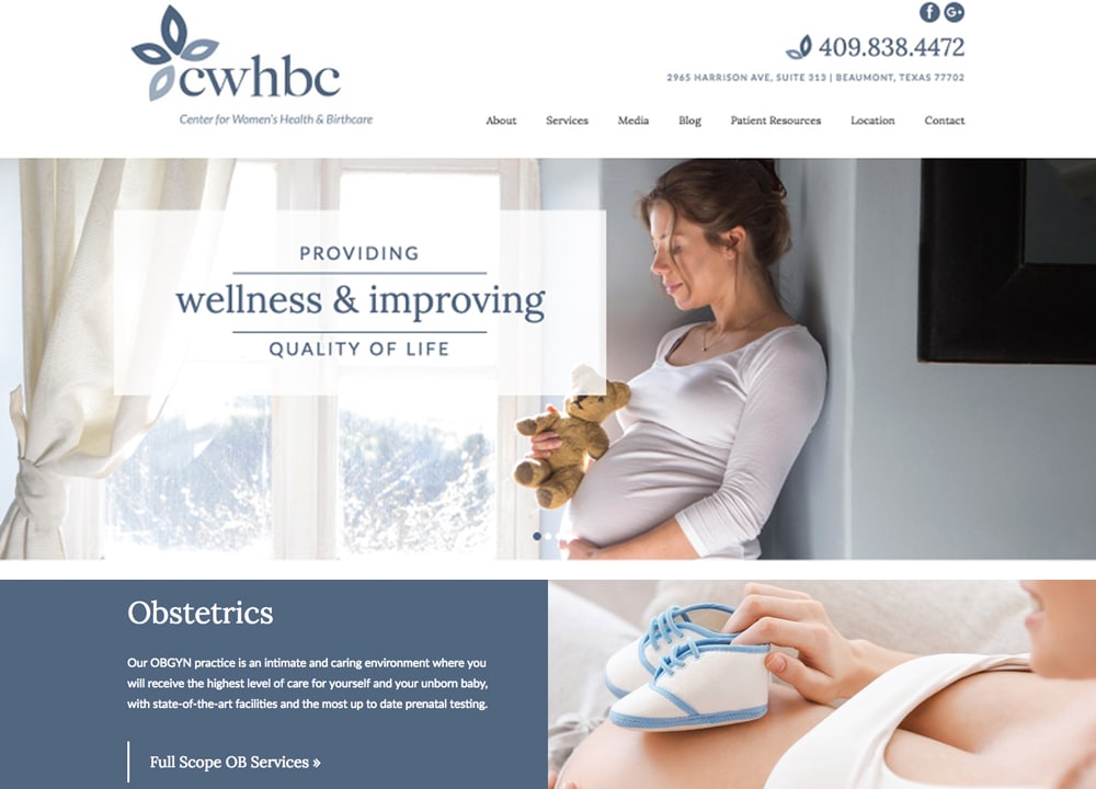 CWHBC | | Advice Media Urogyn Website Design Portfolio