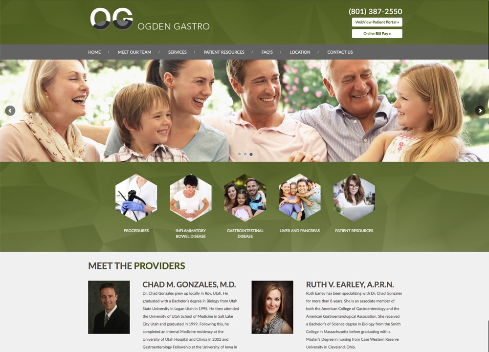 Ogden Gastro | | Advice Media Gastroenterology Website Design Portfolio