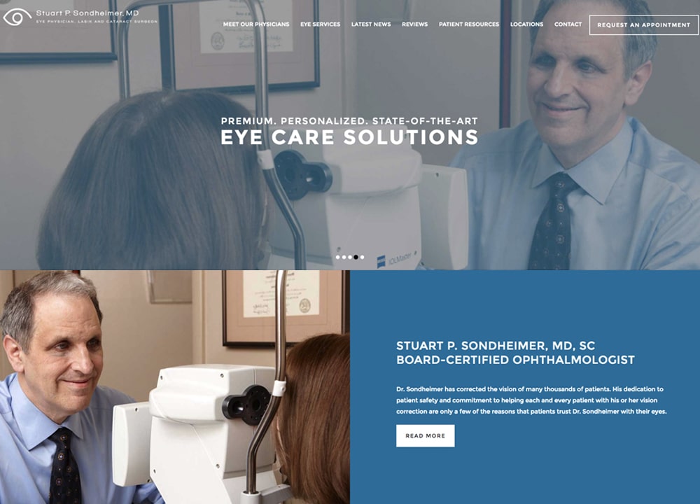 Stuart Sondheimer | | Advice Media Ophthalmology Website Design Portfolio