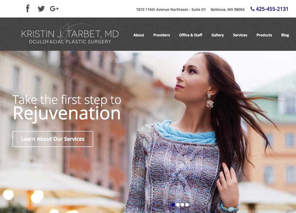 Tarbet, Kristin MD | | Advice Media Oculoplastics Website Design Portfolio