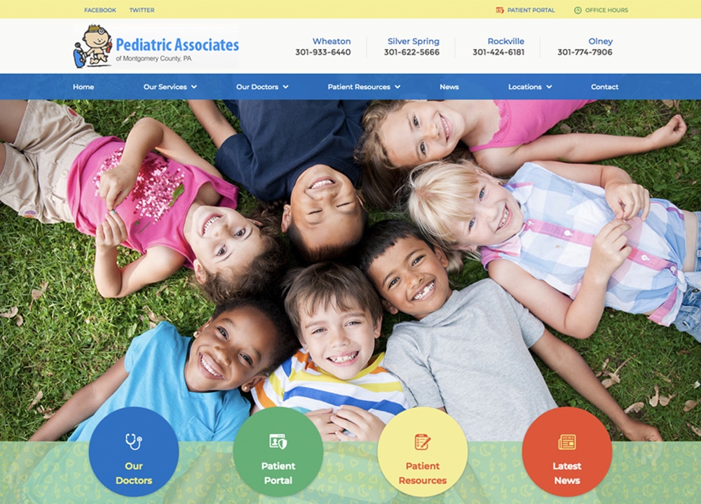 Pediatric Associates | | Advice Media Family Medicine Website Design Portfolio