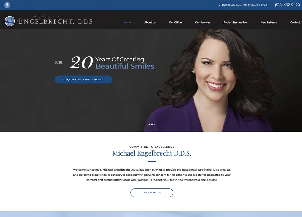 Michael Engelbrecht DDS | | Advice Media Dentistry Website Design Portfolio