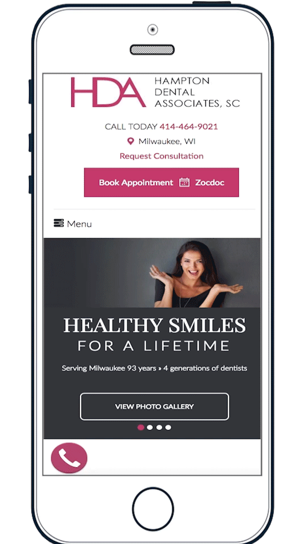 Dental Mobile Responsive Website Design