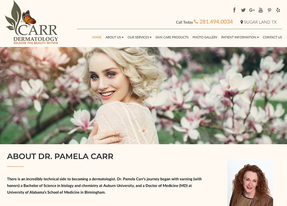 Carr Dermatology | | Advice Media Dermatology Website Design Portfolio