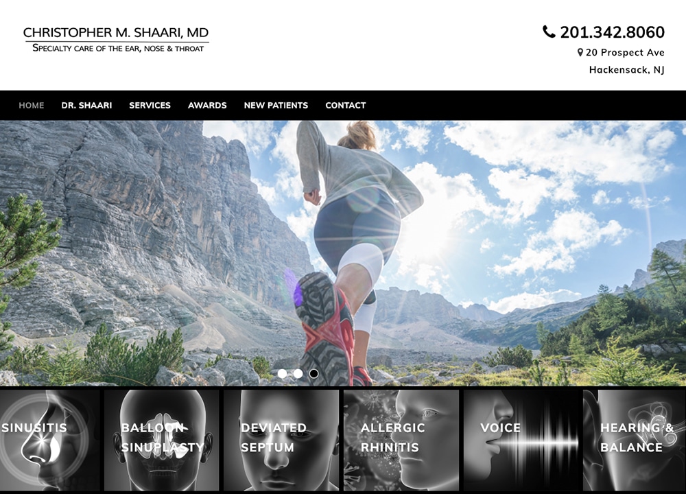 Christopher Shaari, MD | | Advice Media ENT Website Design Portfolio