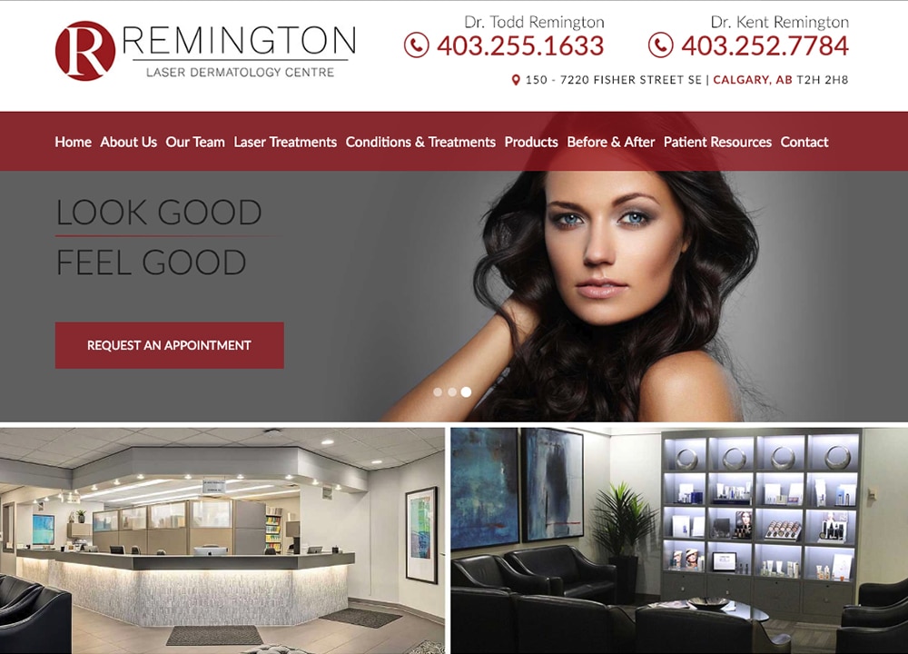 Remington | Medical Website Design | Advice Media